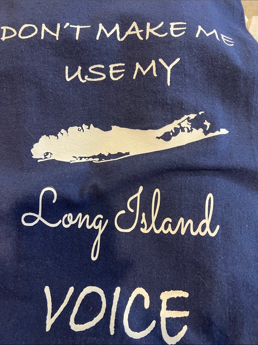 Long Island Voice Navy Decorative Kitchen Towel - Picture 2 of 2